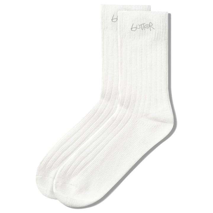 Butter Goods Mid-Cut Socks White