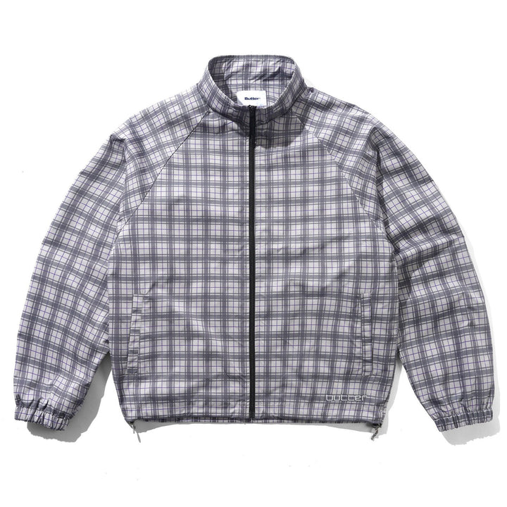 Butter Goods Plaid Nylon Jacket Grey