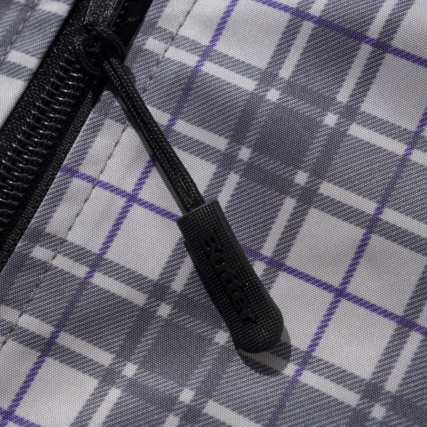 Butter Goods Plaid Nylon Jacket Grey