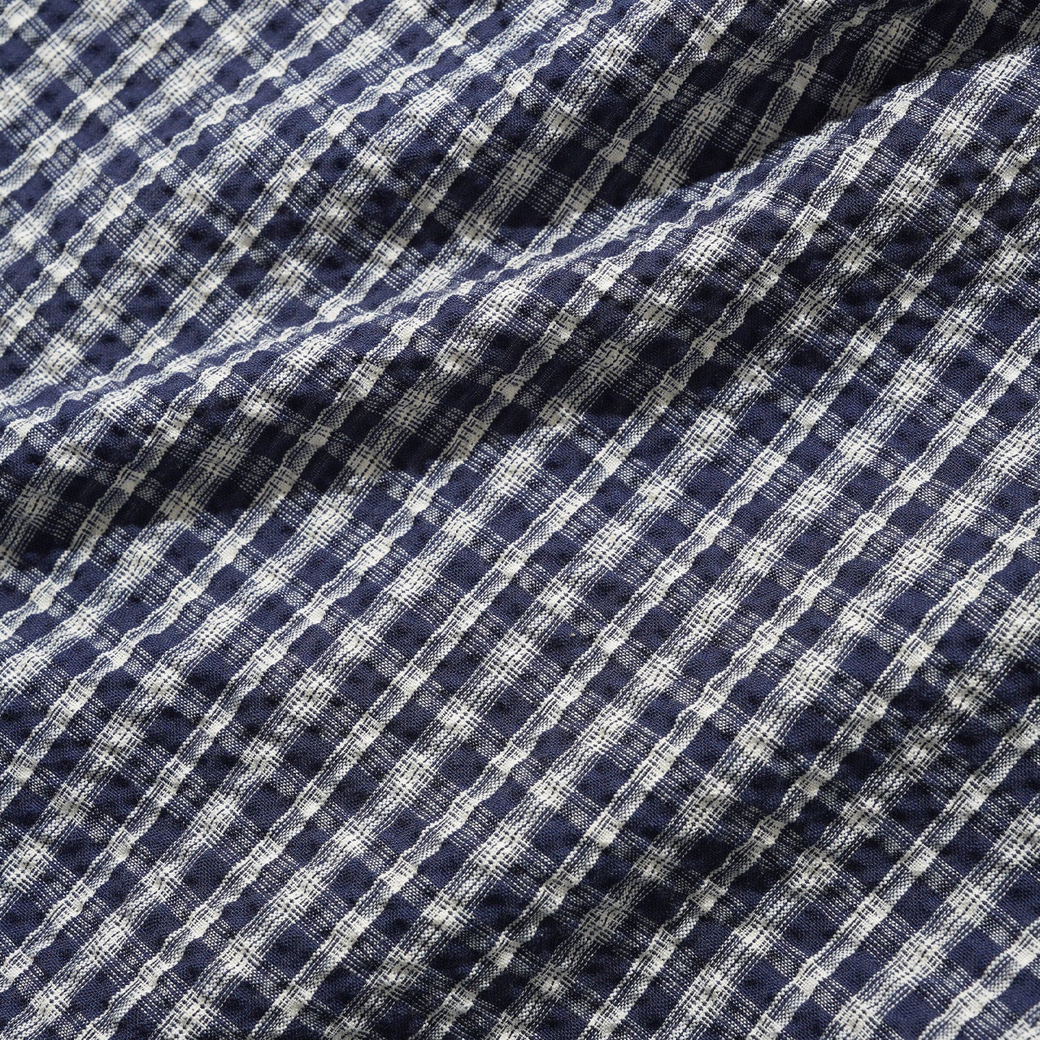 Butter Goods Pleated Shorts Navy Plaid
