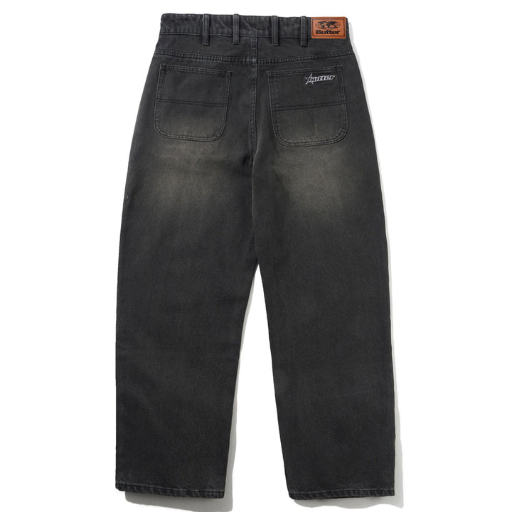 Butter Goods Racer Denim Jeans Faded Black