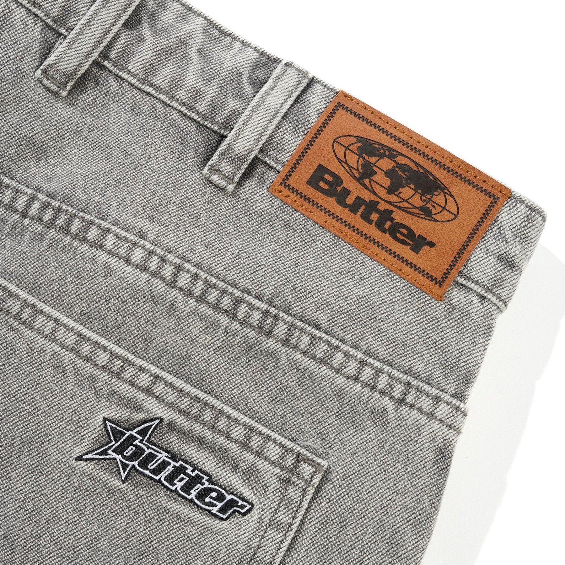 Butter Goods Racer Denim Jeans Grey Wash