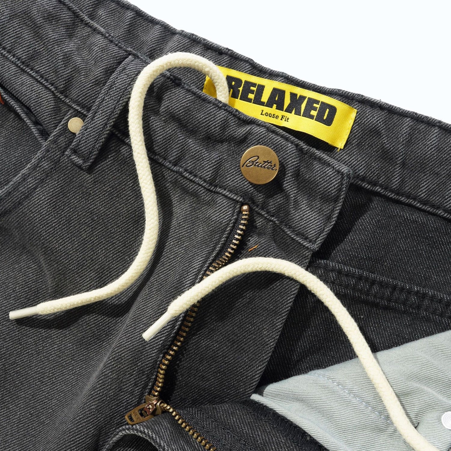 Butter Goods Relaxed Denim Jeans Faded Black