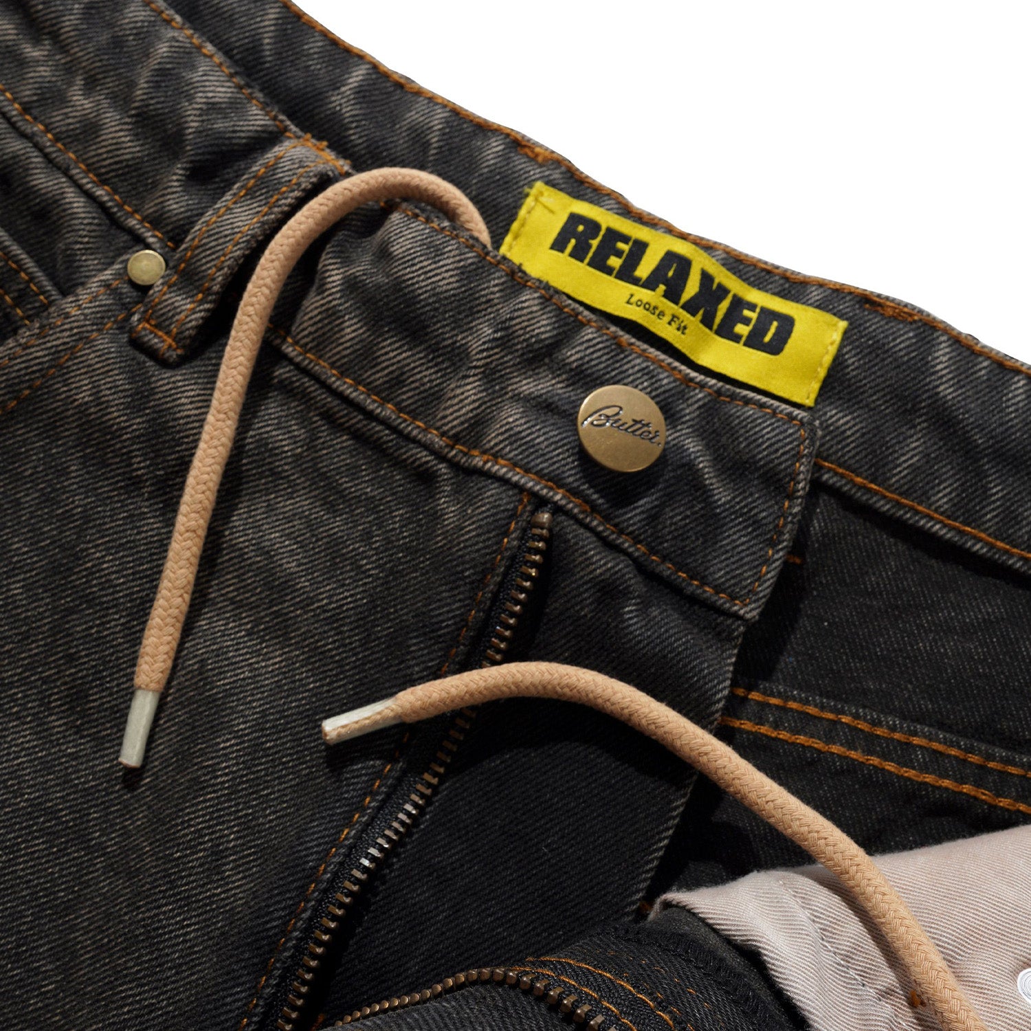 Butter Goods Relaxed Denim Jeans Faded Charcoal