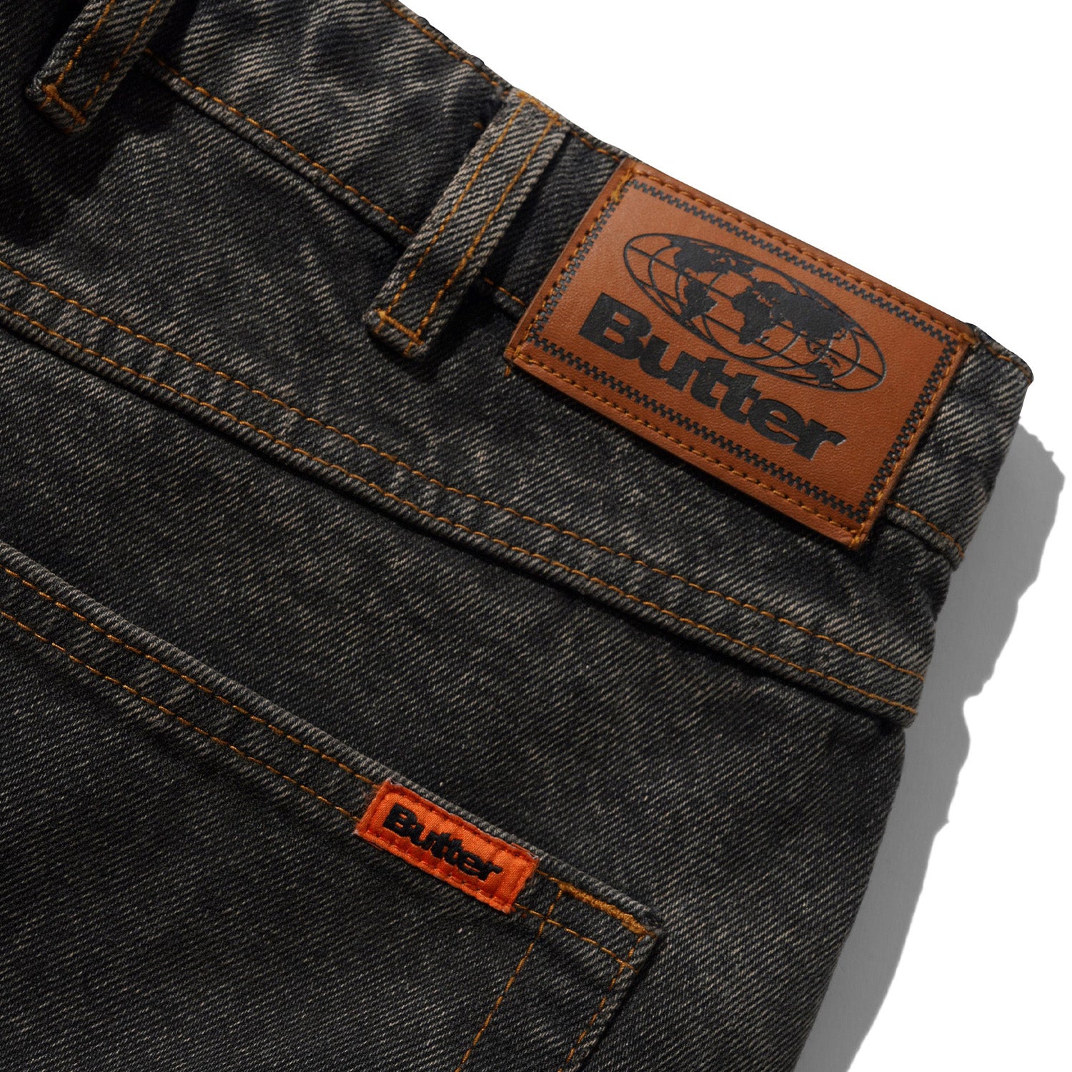 Butter Goods Relaxed Denim Jeans Faded Charcoal