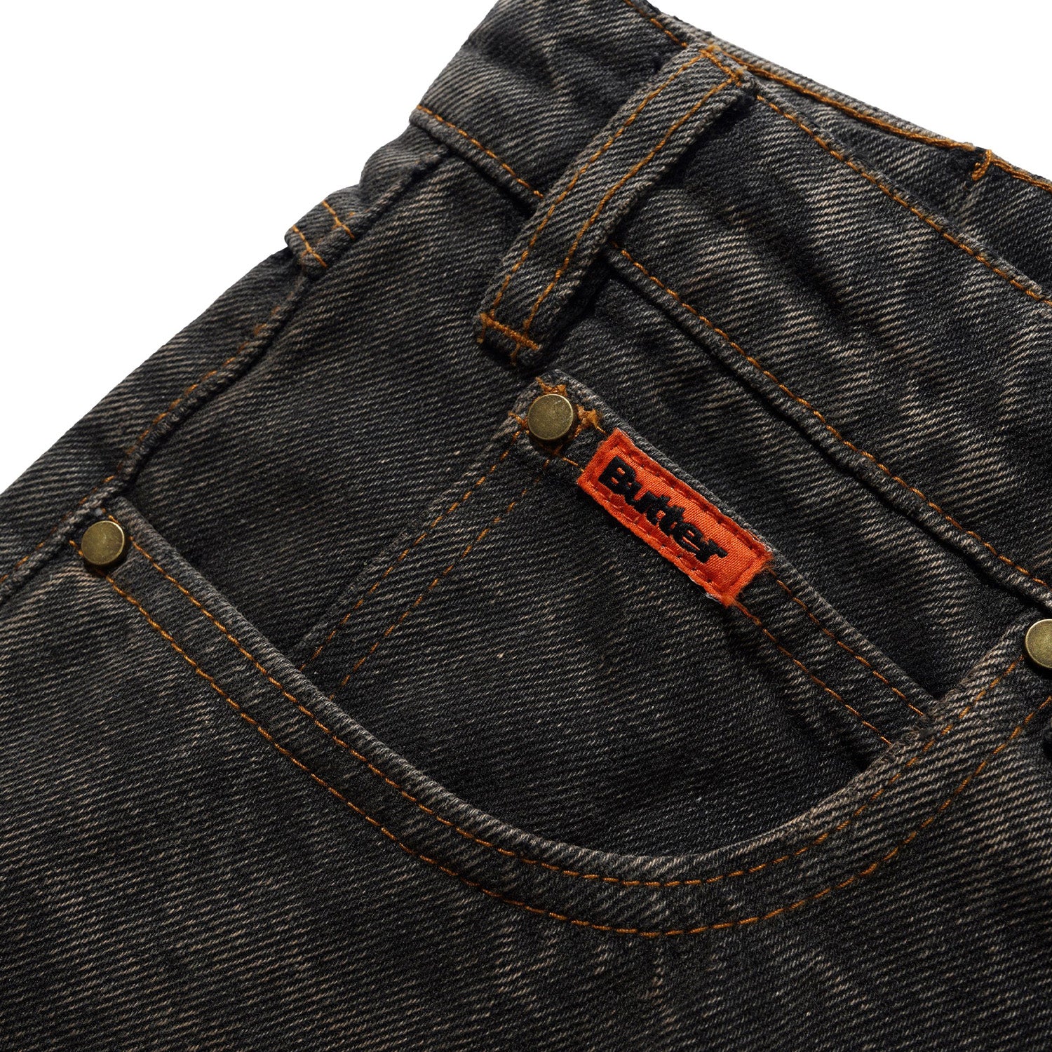 Butter Goods Relaxed Denim Jeans Faded Charcoal