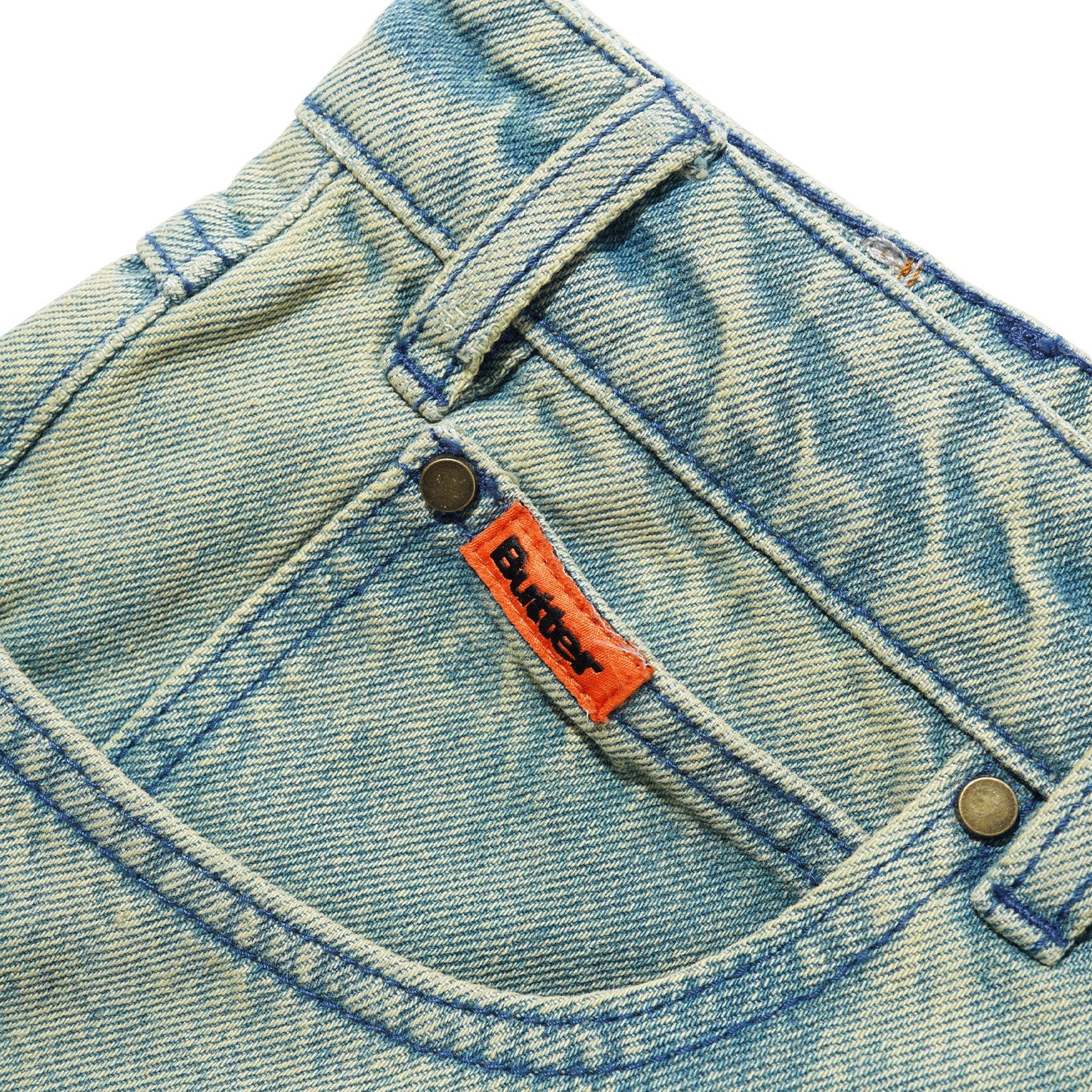 Butter Goods Relaxed Denim Jeans Sunfade Blue