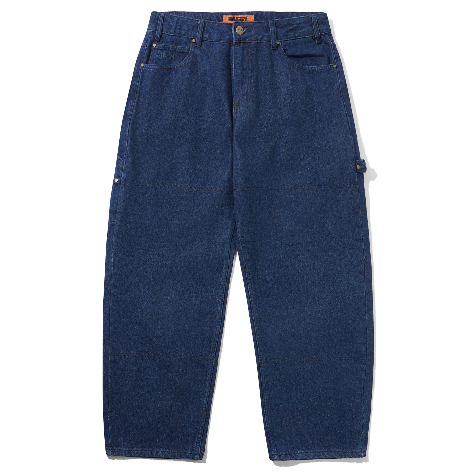 【Butter Goods】 Rivet Denim Jeans バギーフィット デニム Butter Goods Rivet Denim Jeans Raw Indigo - Orchard Skateshop