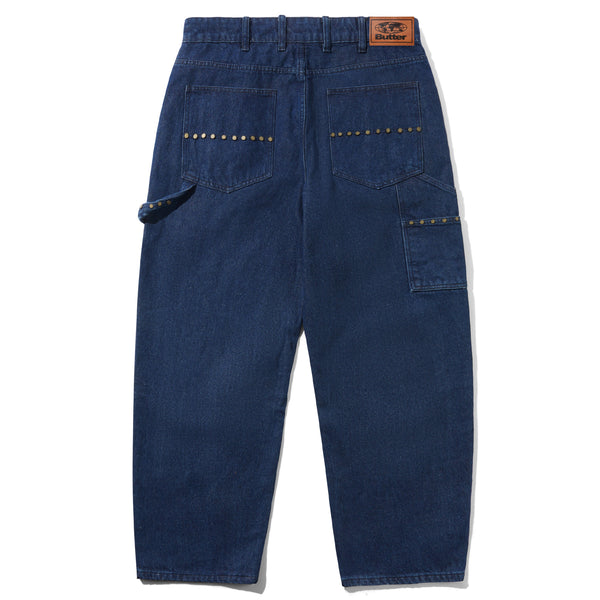Butter Goods Rivet Denim Jeans Raw Indigo - Orchard Skateshop