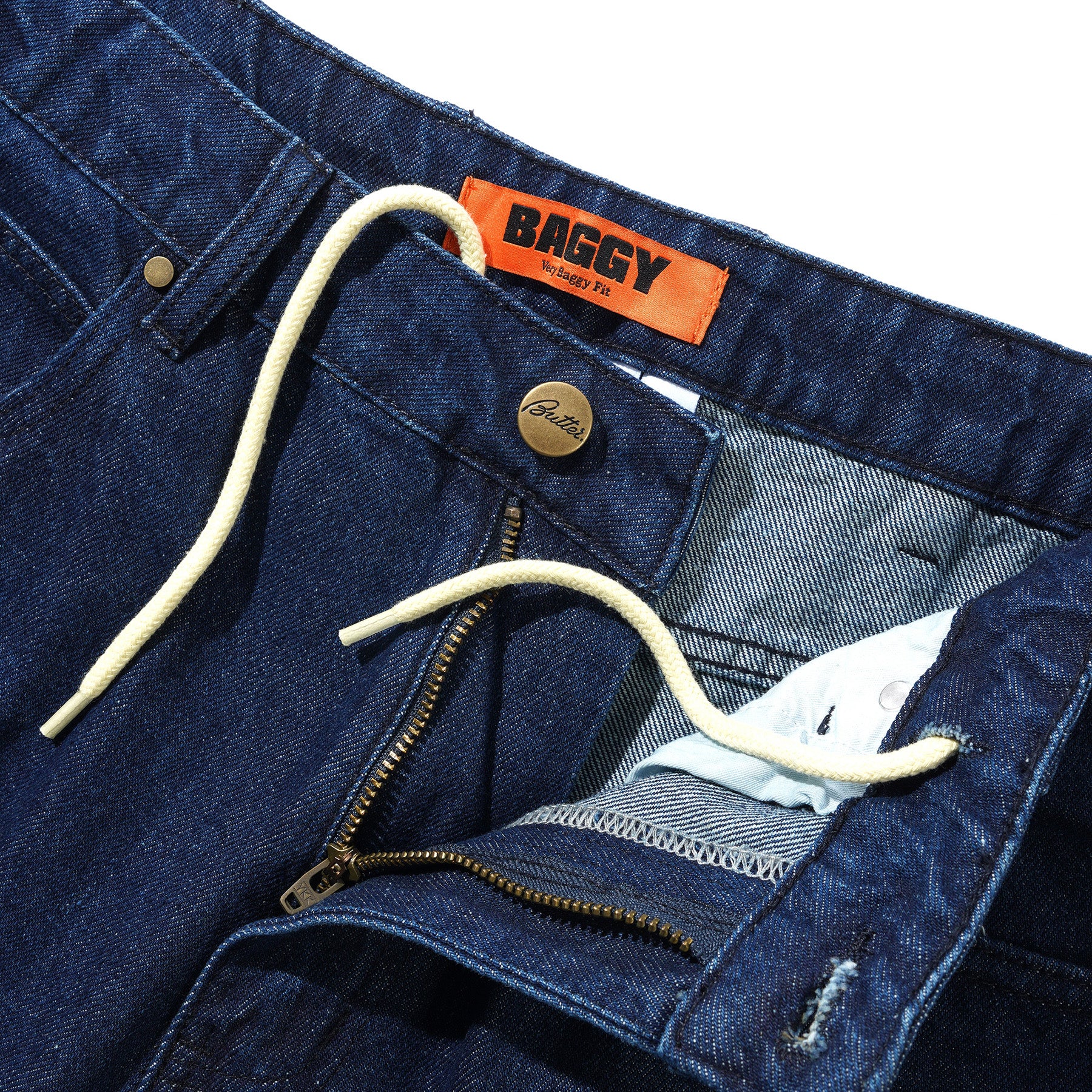 Butter Goods Rivet Denim Jeans Raw Indigo - Orchard Skateshop