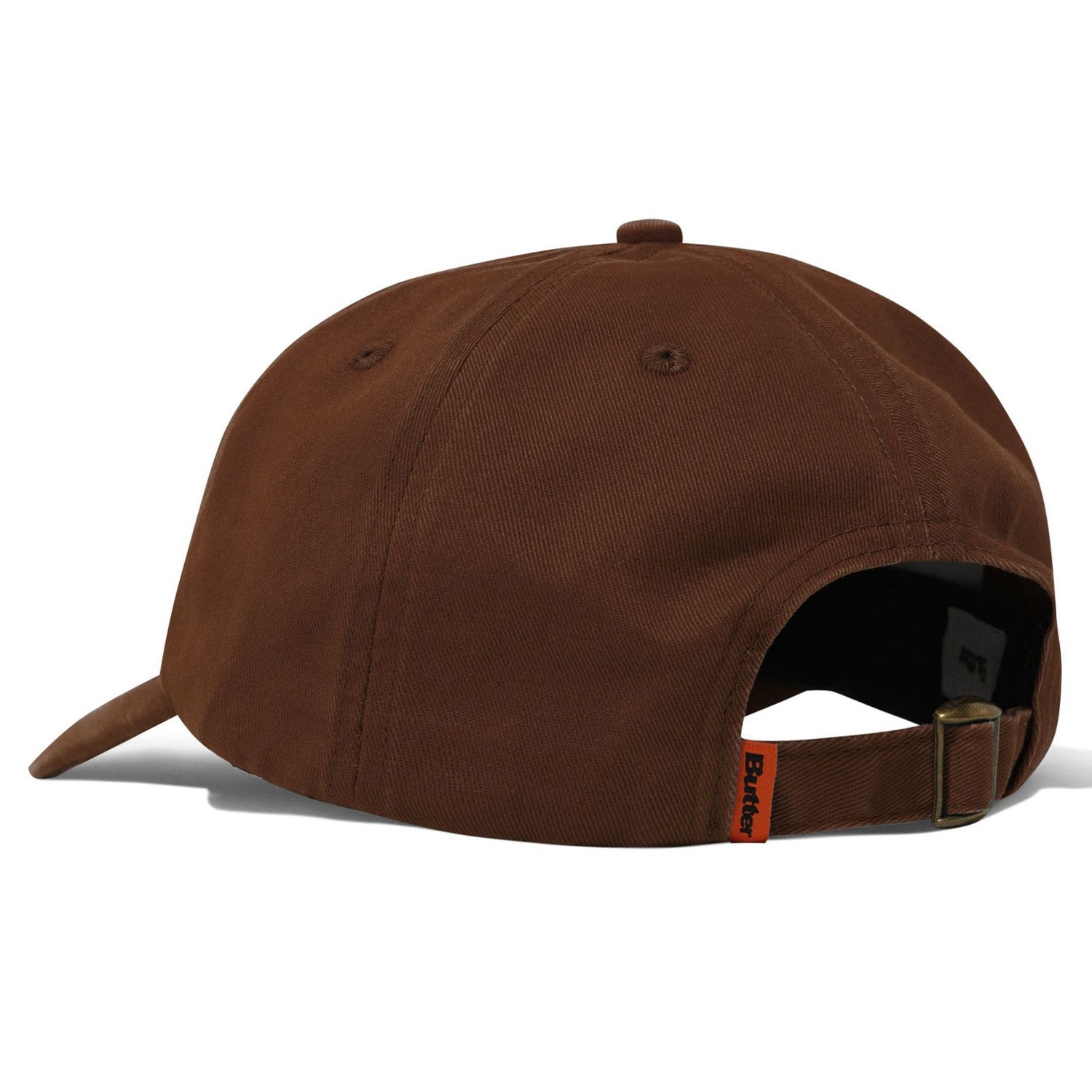 Butter Goods Rounded Logo 6 Panel Cap Washed Brown