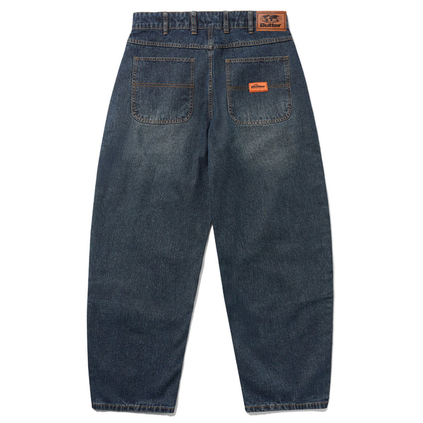 butter goods ジーンズ Butter Goods Santosuosso Denim Jeans Streaky Navy - Orchard Skateshop