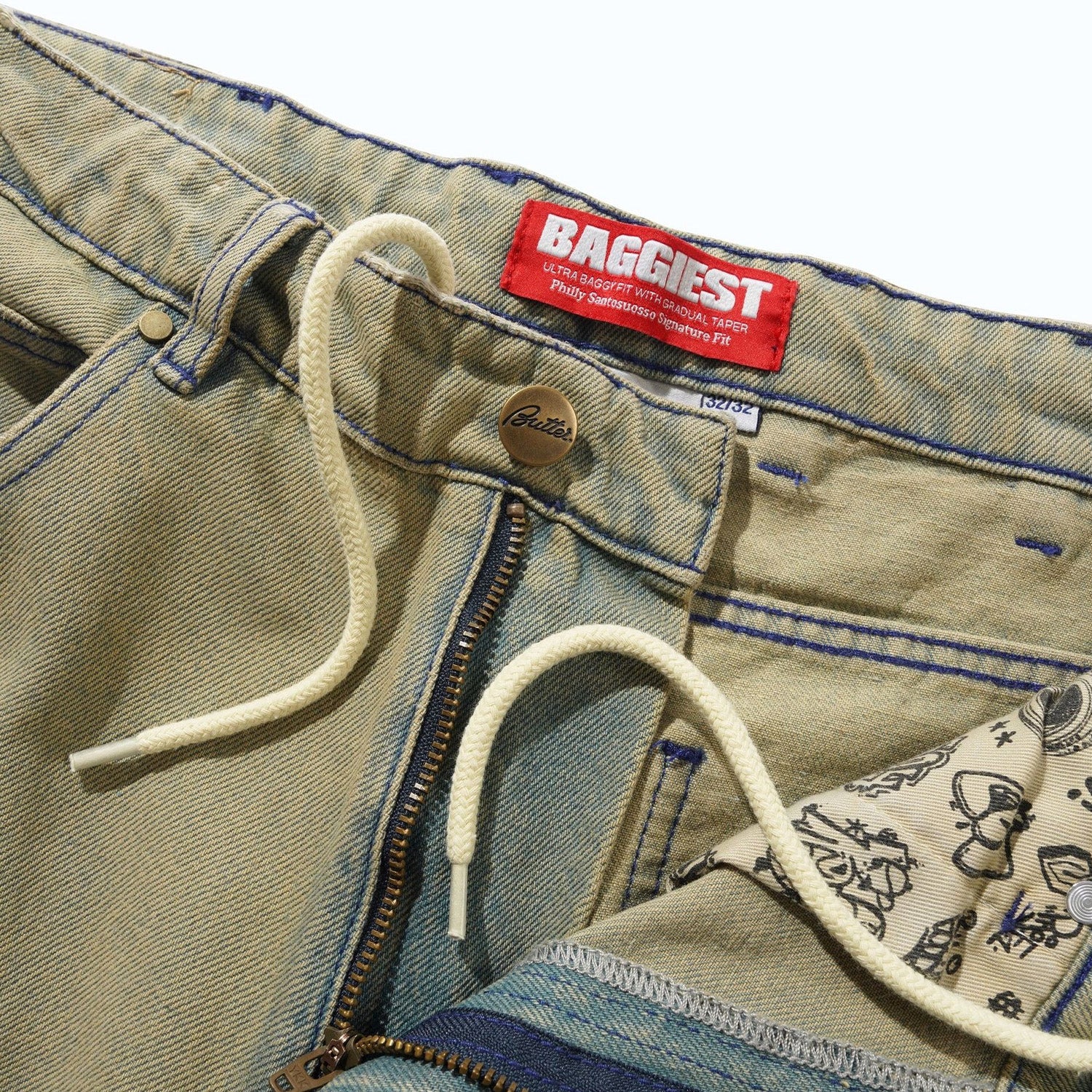 Butter Goods Santosuosso Denim Jeans Sunfade Blue