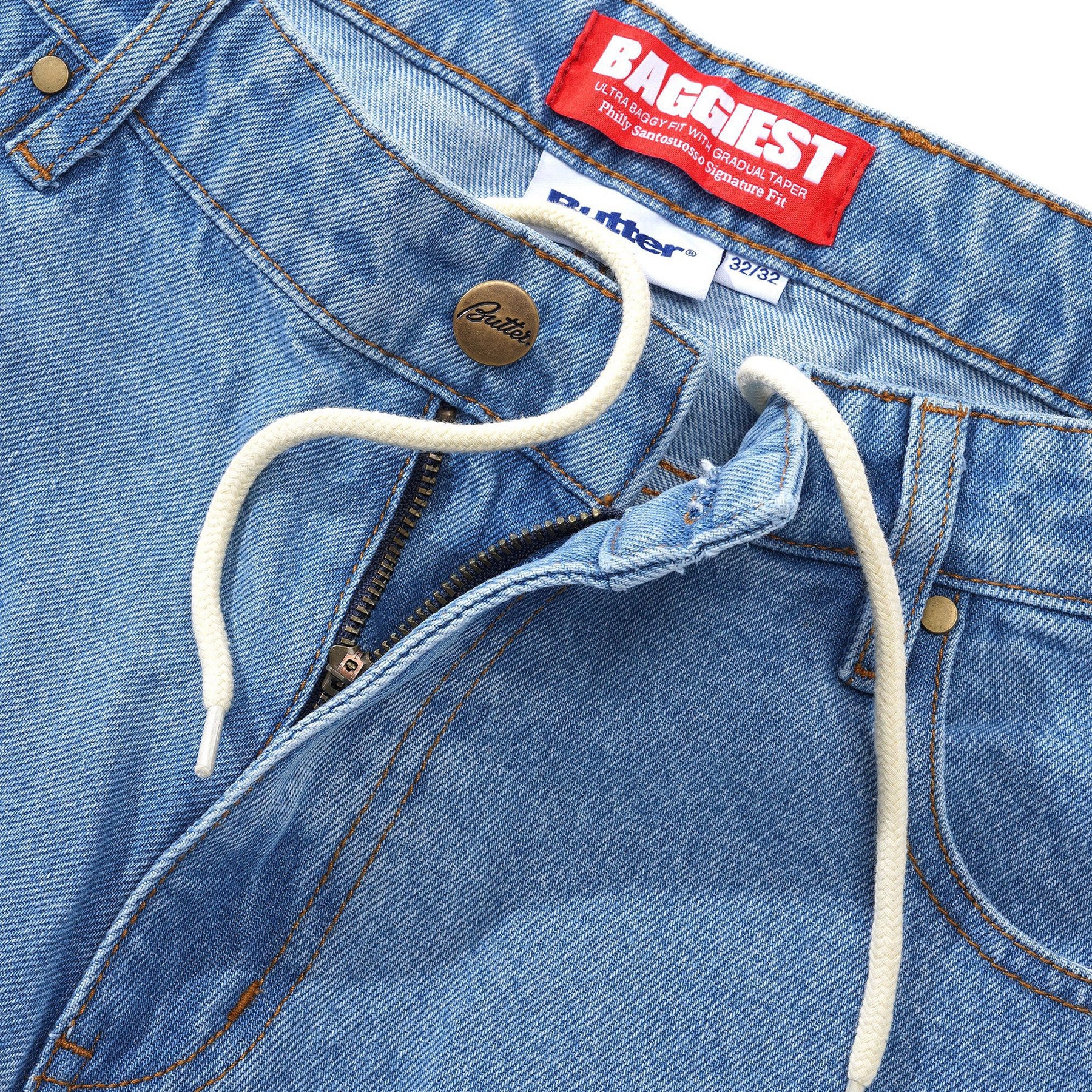 【Butter Goods】Santosuosso Denim Jeans デニム ジーンズ Santosuosso Denim Jeans, Washed Indigo – Butter Goods USA