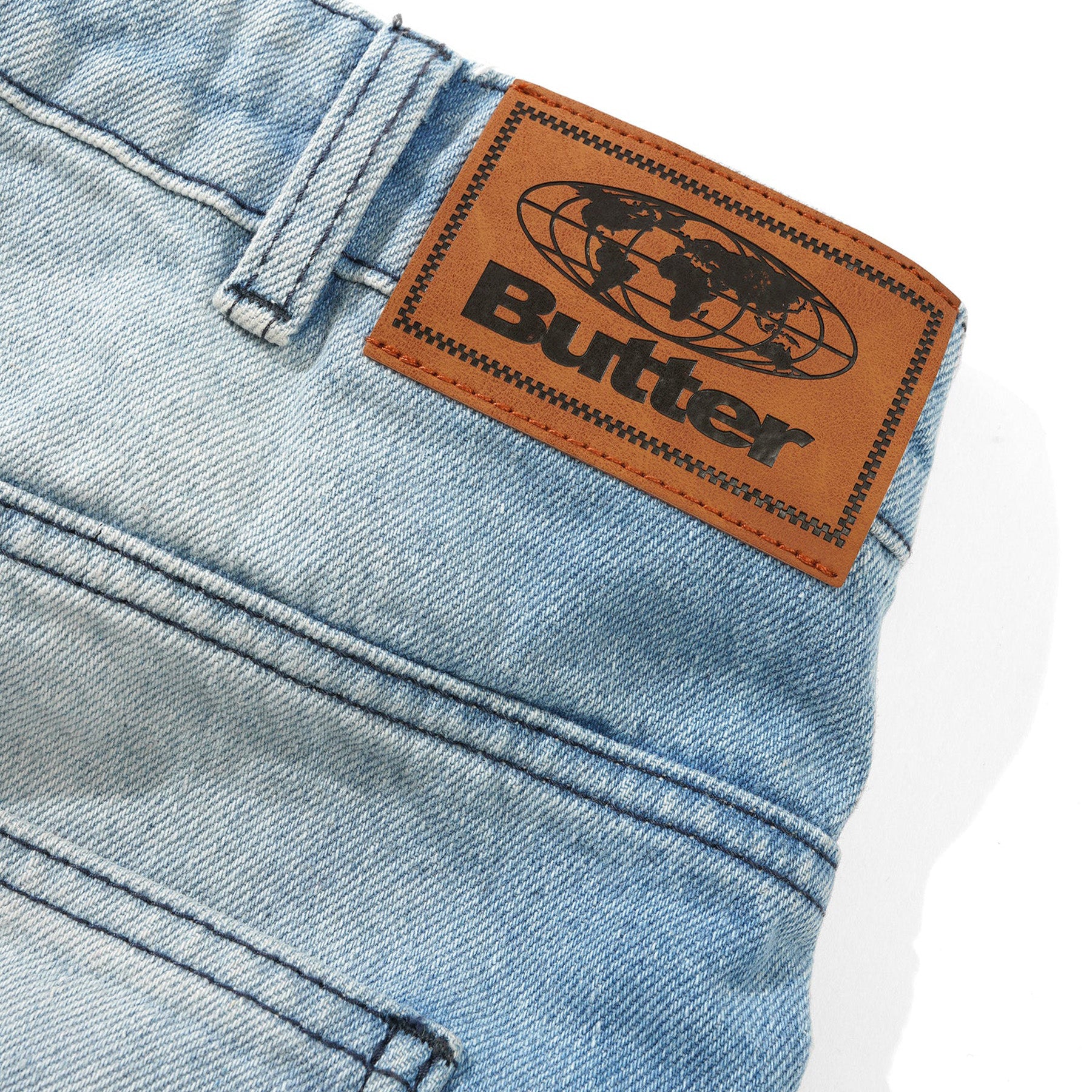 Butter Goods Scribble Denim Jeans Faded Light Blue - Orchard Skateshop