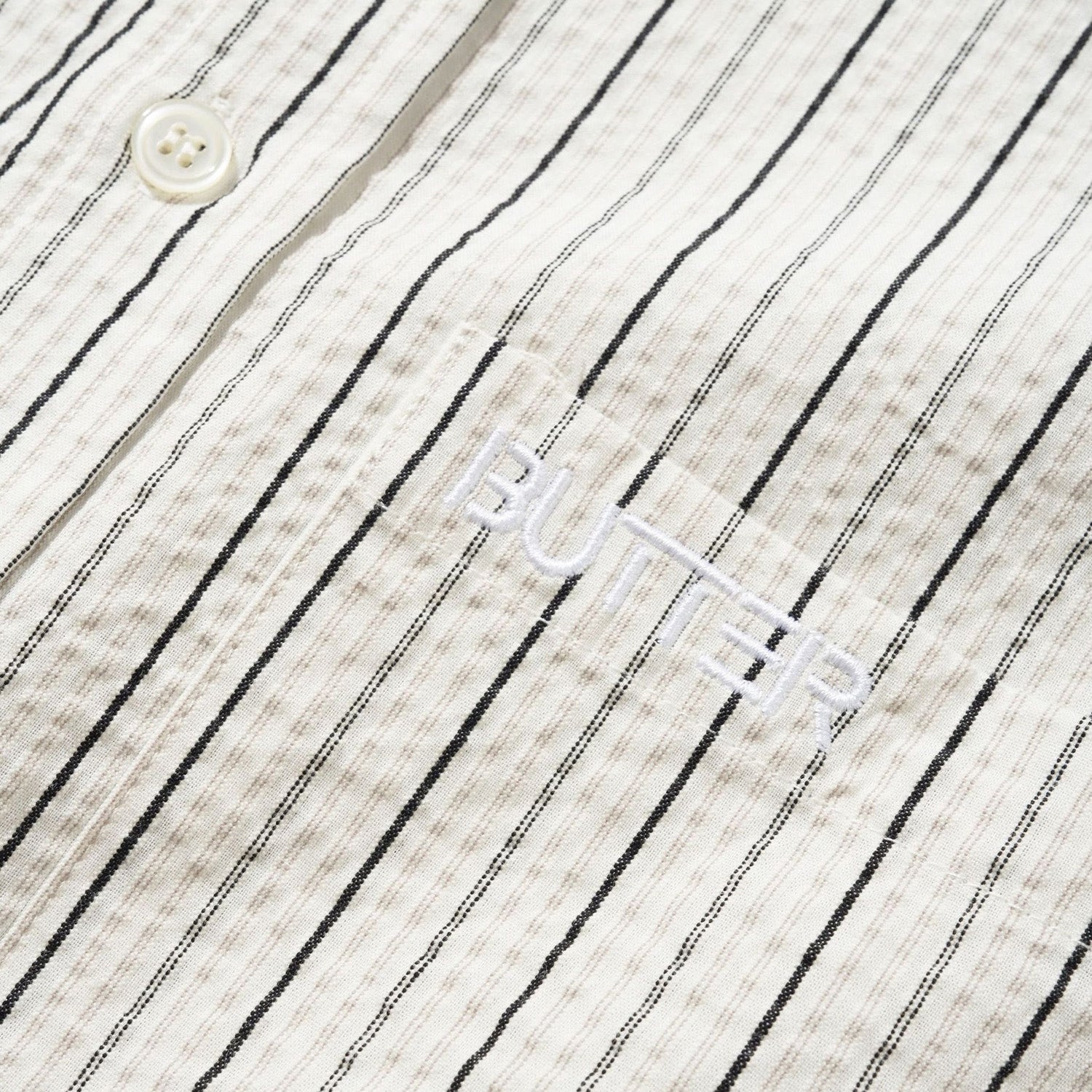 Butter Goods Seersucker Shirt White