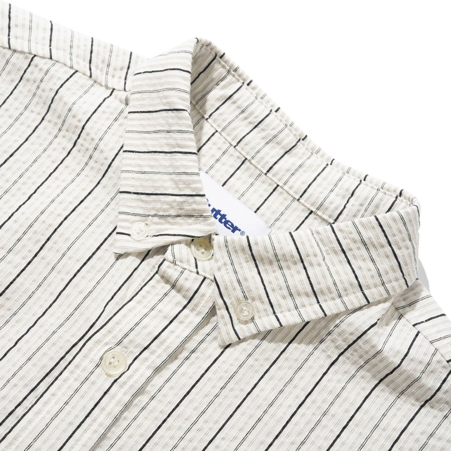 Butter Goods Seersucker Shirt White