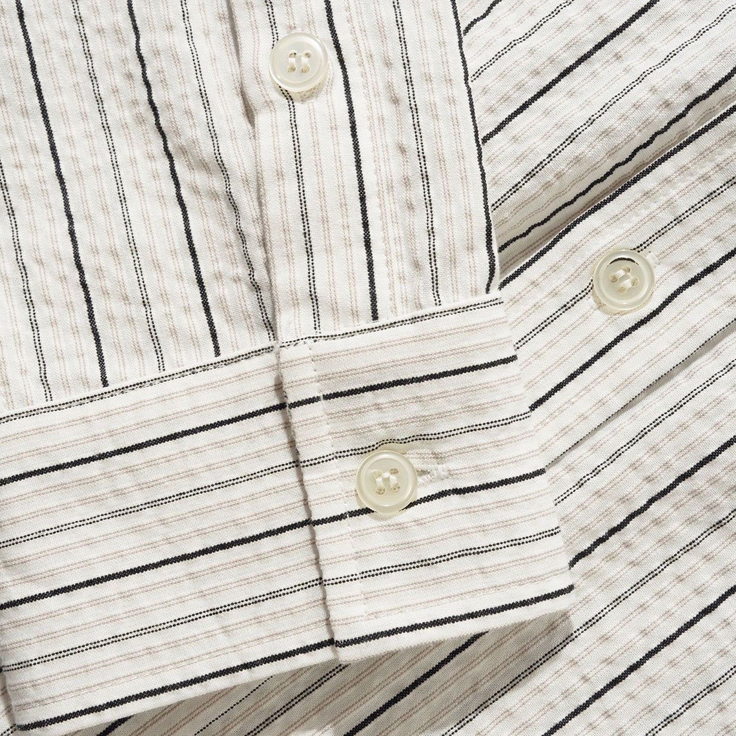 Butter Goods Seersucker Shirt White