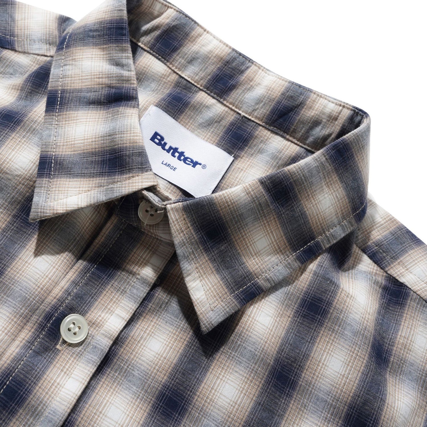 Butter Goods Shadowplaid Shirt Tan