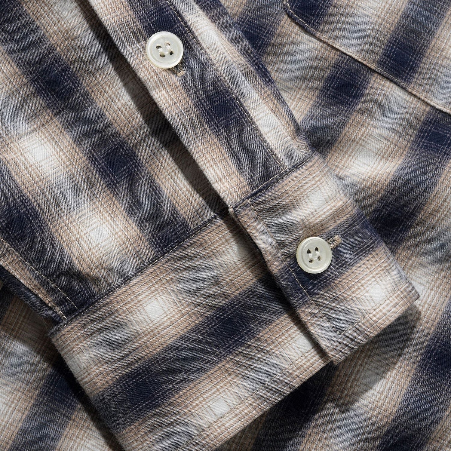 Butter Goods Shadowplaid Shirt Tan