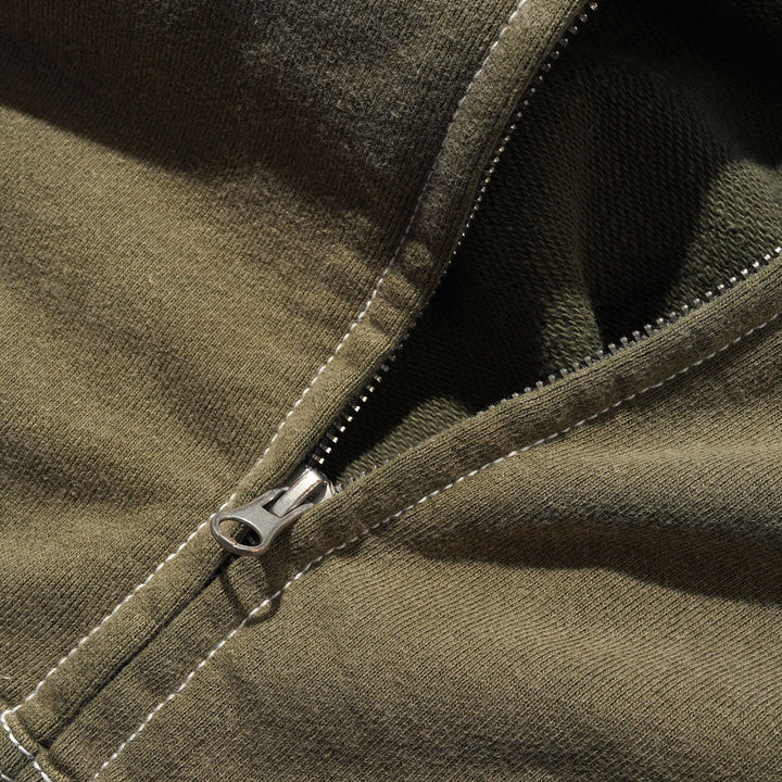 Butter Goods Sketch Zip Thru Hood Army