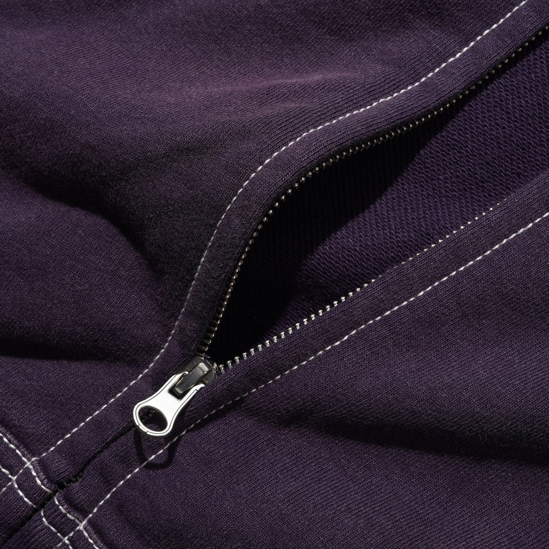 Butter Goods Sketch Zip Thru Hood Eggplant
