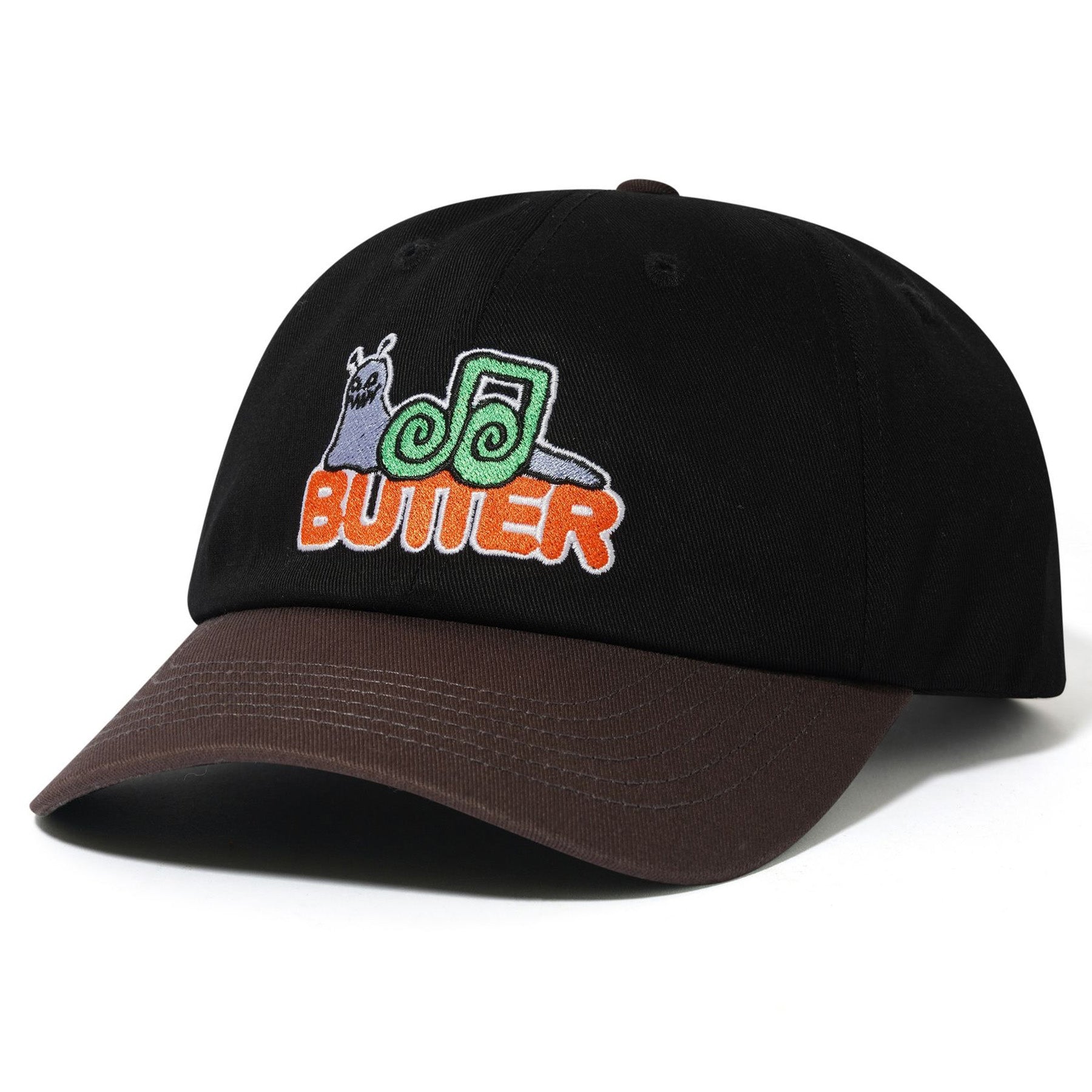 Butter Goods Snail 6 Panel Cap Black/Dusk
