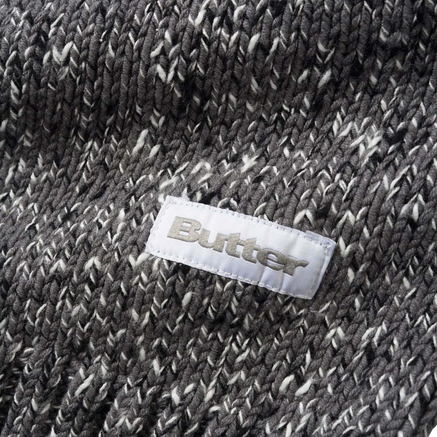 Butter Goods Speckle Knit Sweater Charcoal