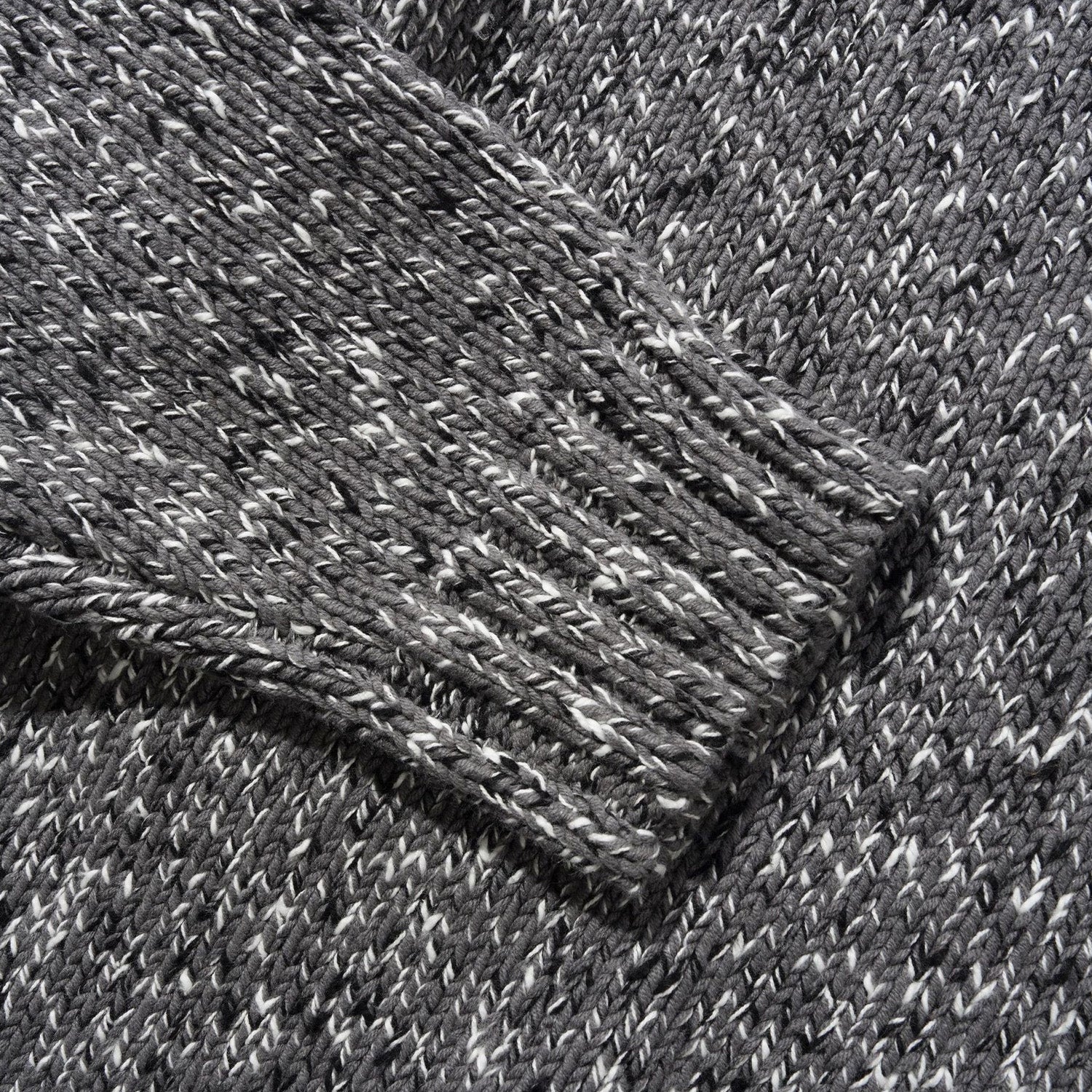 Butter Goods Speckle Knit Sweater Charcoal