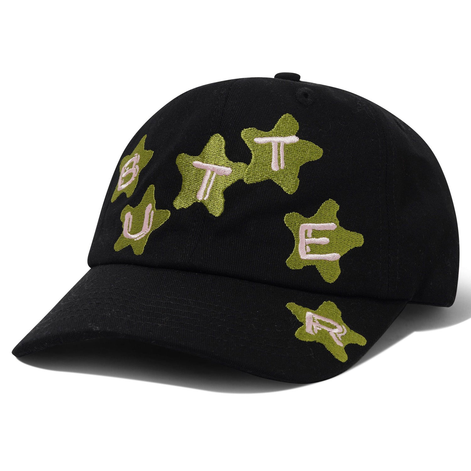 Butter Goods Stars 6 Panel Cap Black