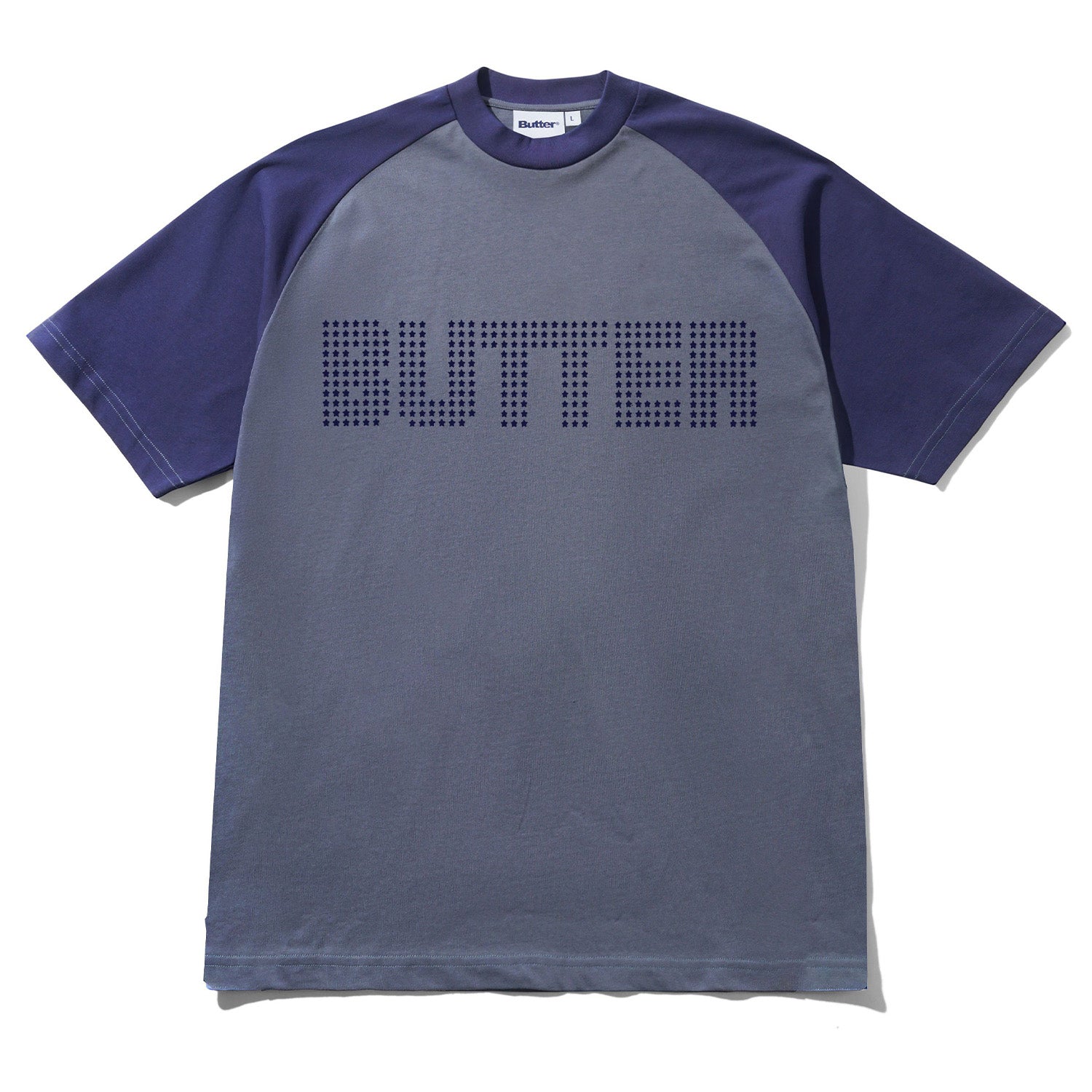 Butter Goods Stars Raglan Tee Navy
