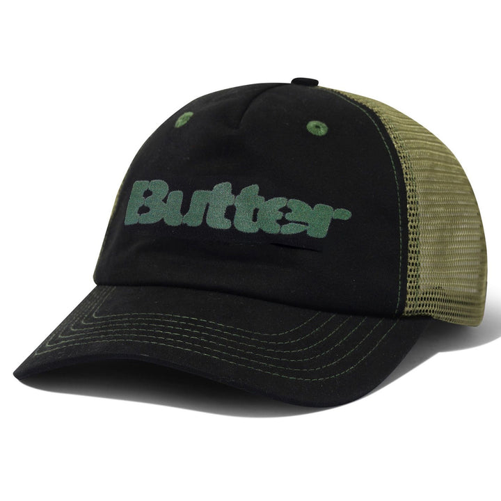 Butter Goods Stencil Trucker Cap Black