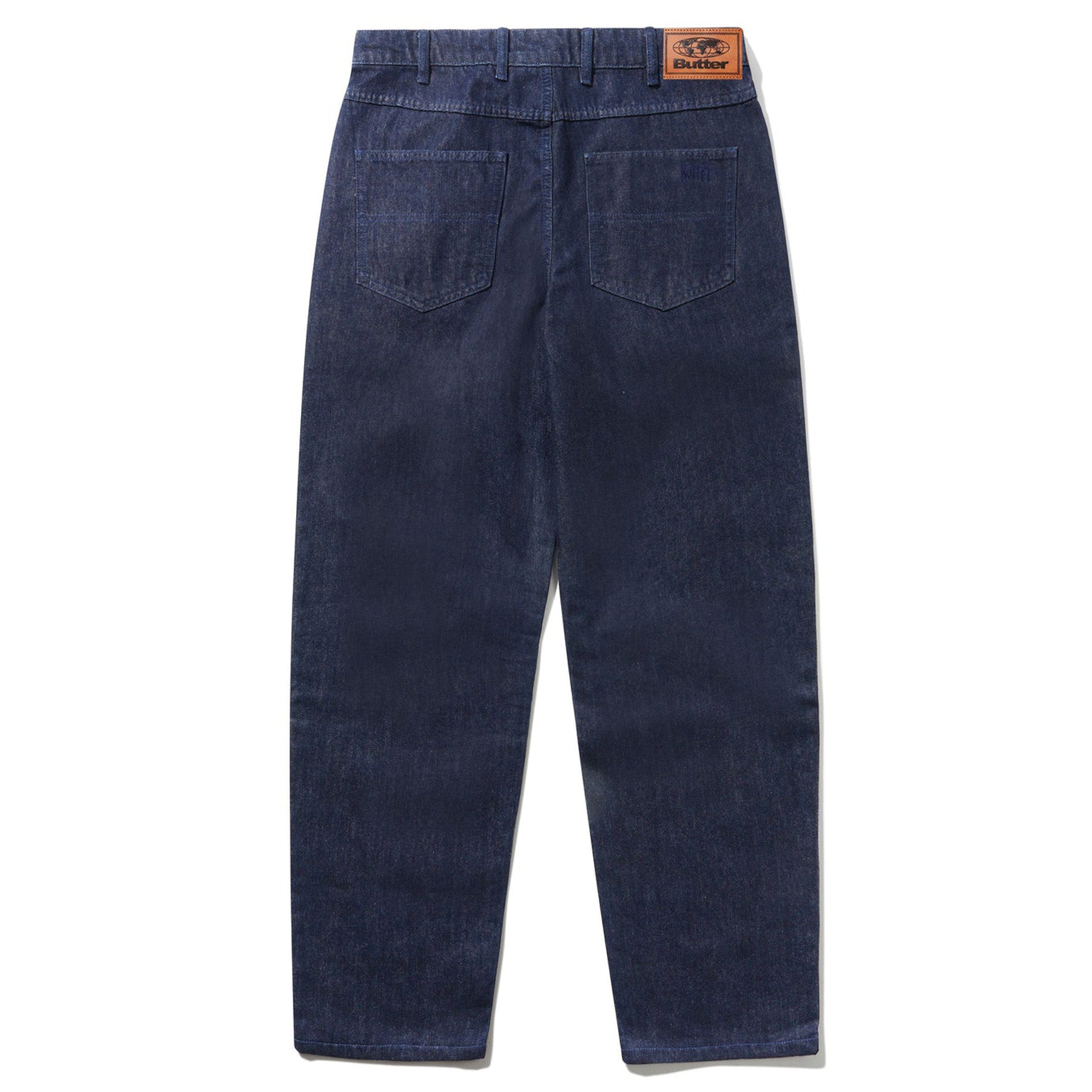 Butter Goods Straight Leg Denim Jeans Dark Indigo