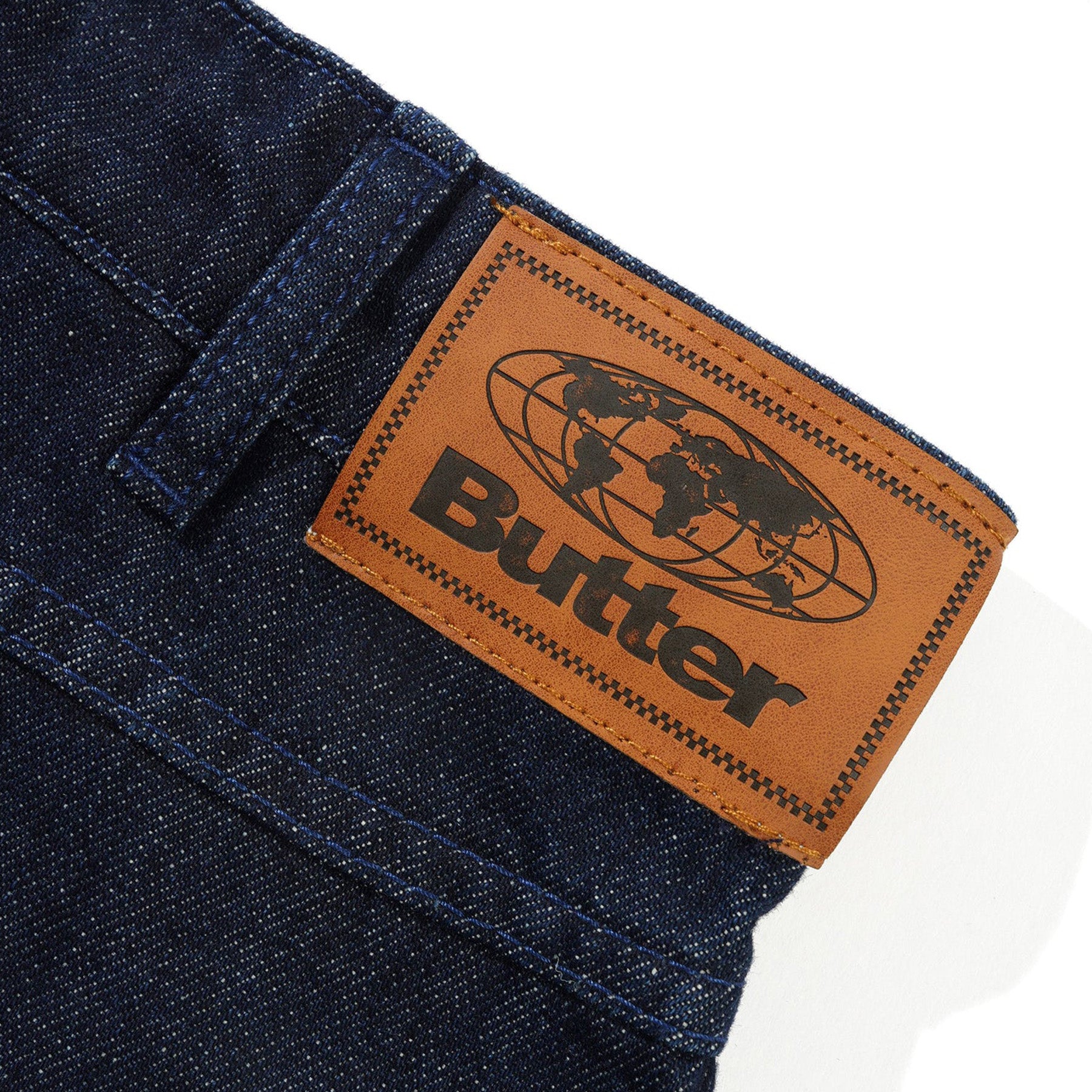 Butter Goods Straight Leg Denim Jeans Dark Indigo