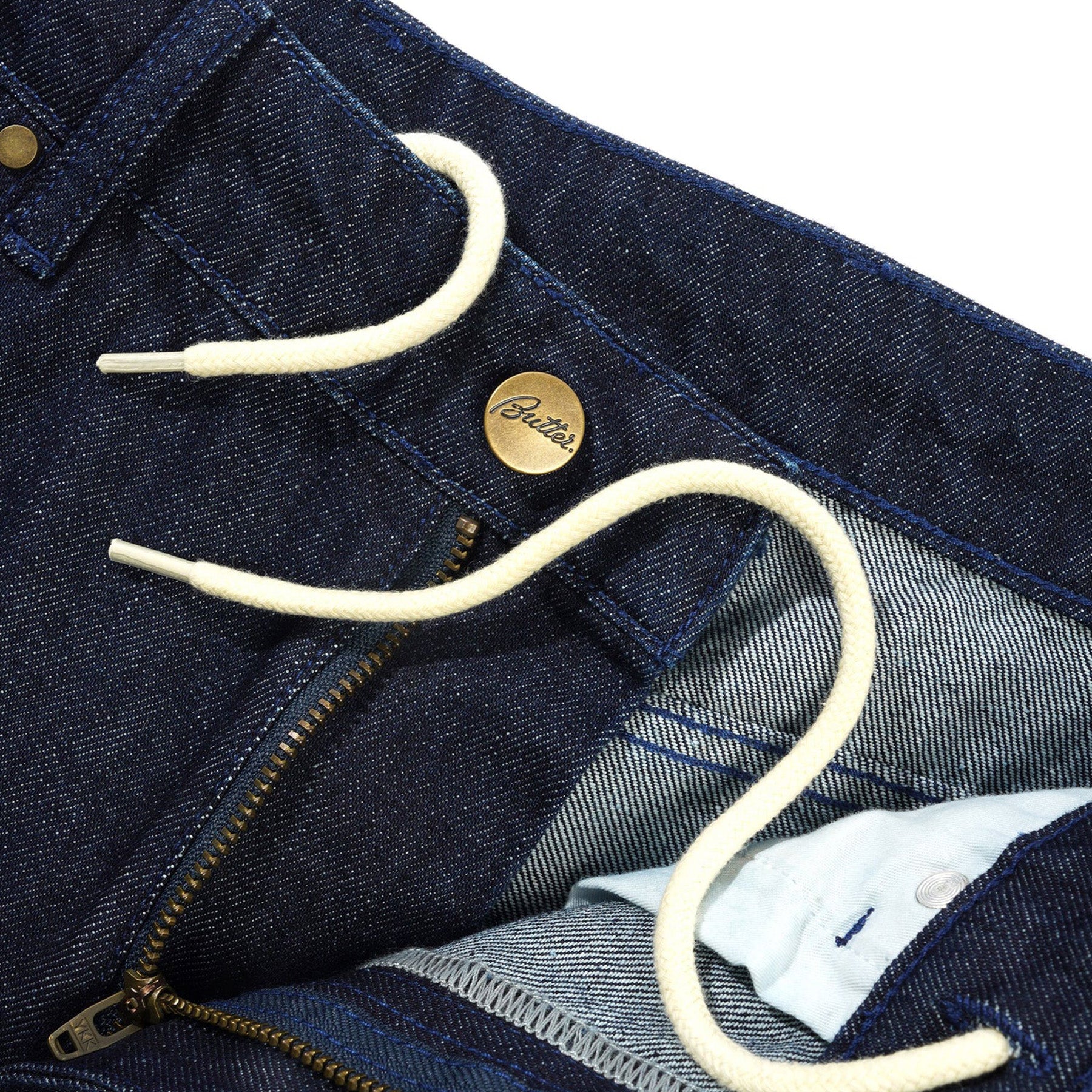 Butter Goods Straight Leg Denim Jeans Dark Indigo