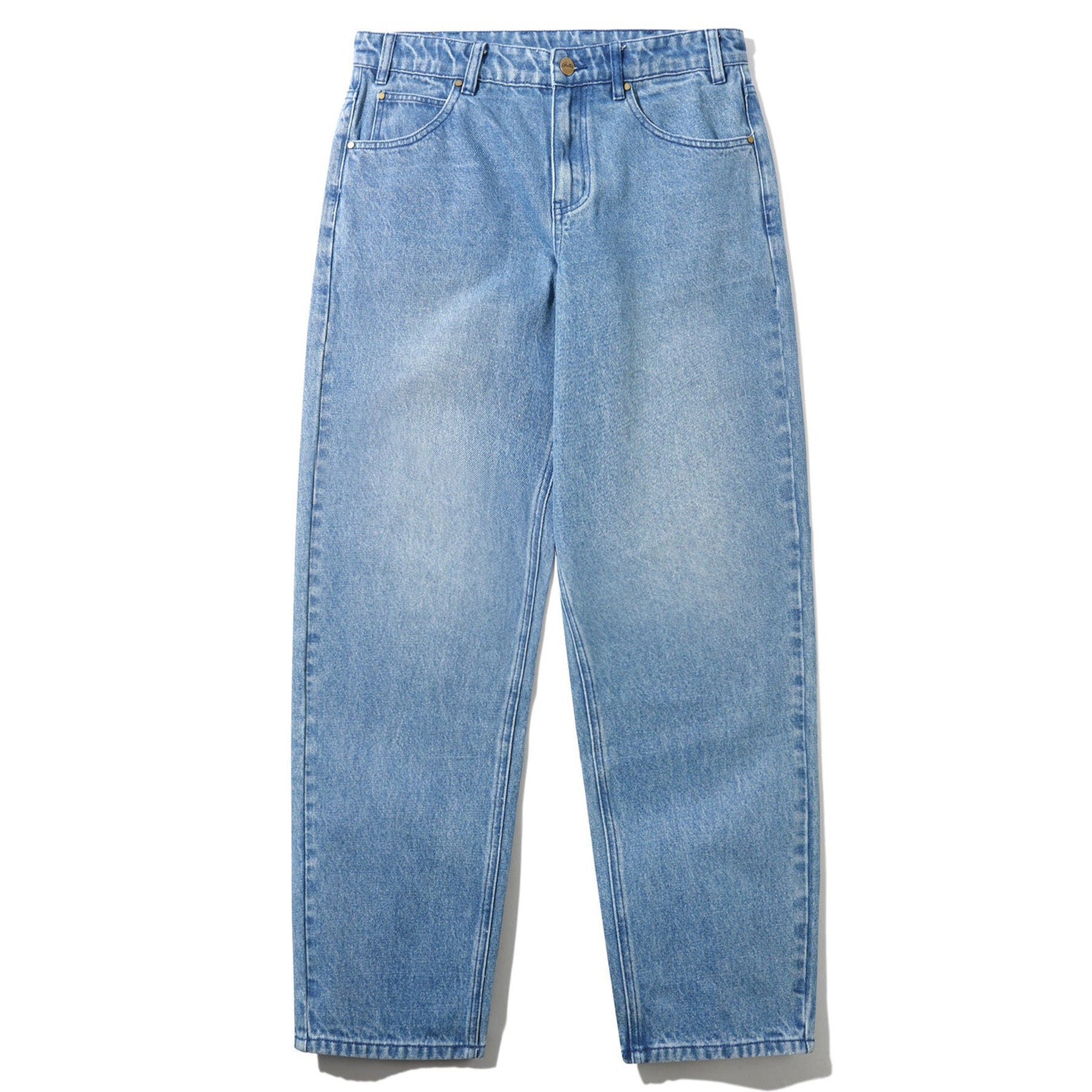 Butter Goods Straight Leg Denim Jeans Distressed Indigo - Orchard 