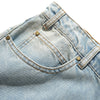 Butter Goods Straight Leg Denim Jeans Distressed Light Blue