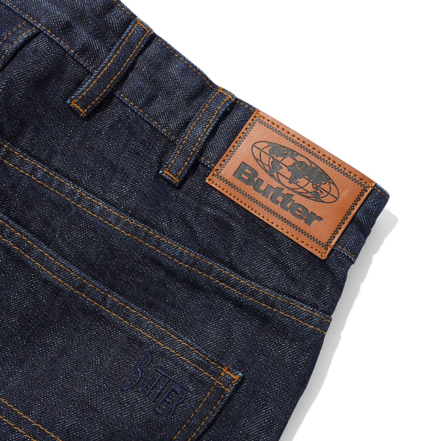 Butter Goods Straight Leg Denim Jeans Selvedge Blue