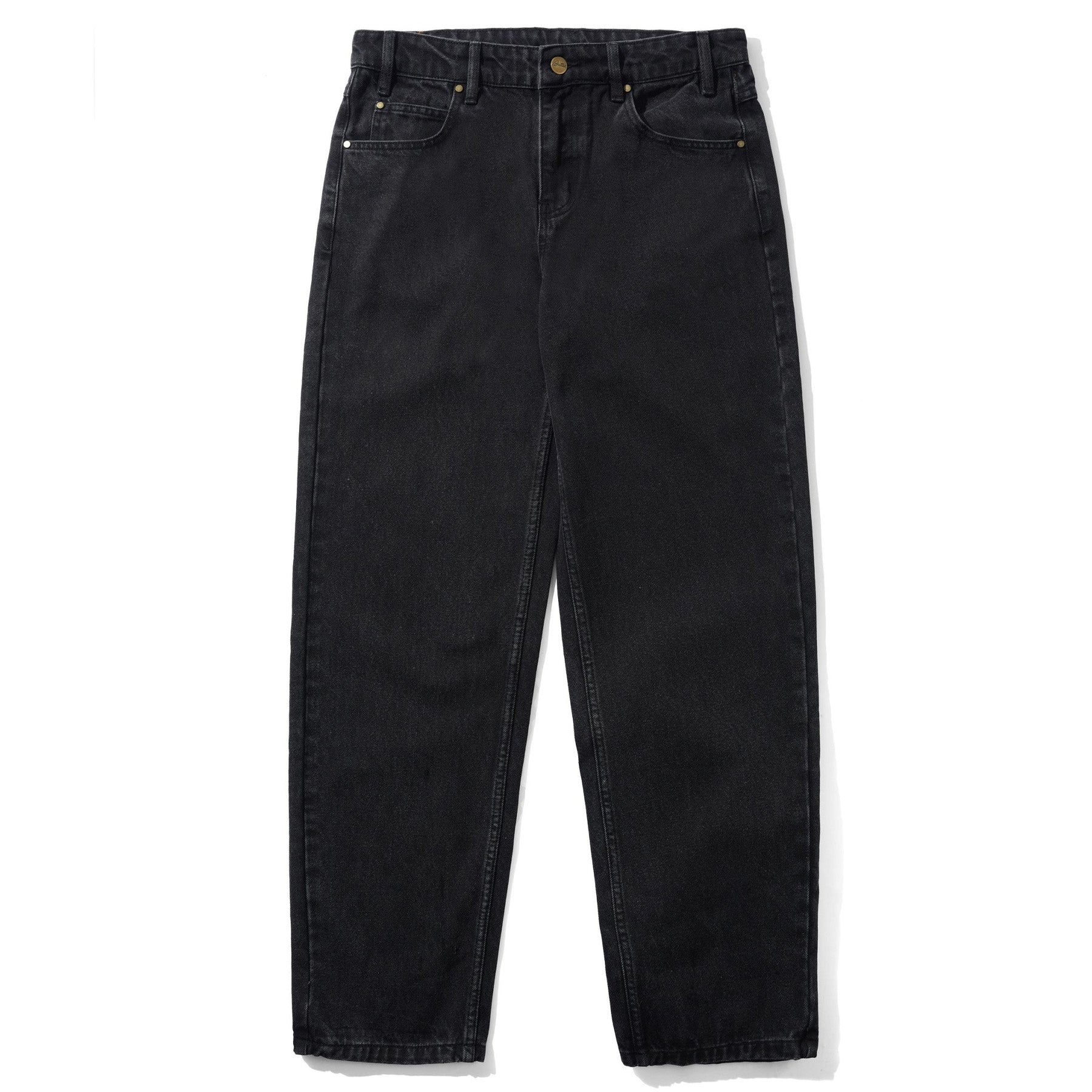 Butter Goods Straight Leg Denim Jeans Washed Black