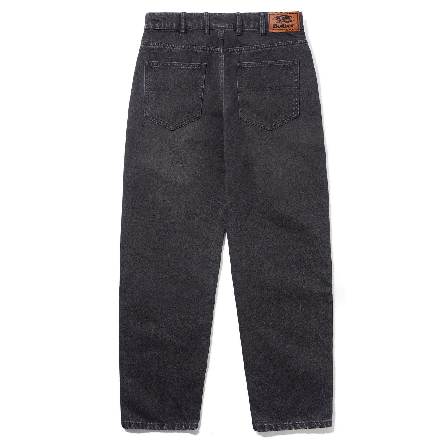 Butter Goods Straight Leg Denim Pants Tinted Black