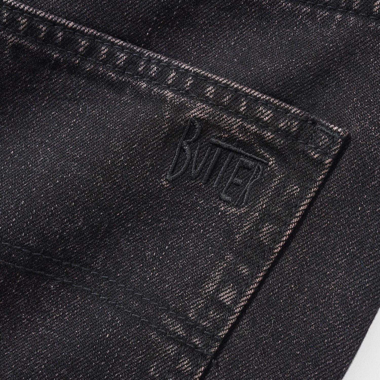 Butter Goods Straight Leg Denim Pants Tinted Black