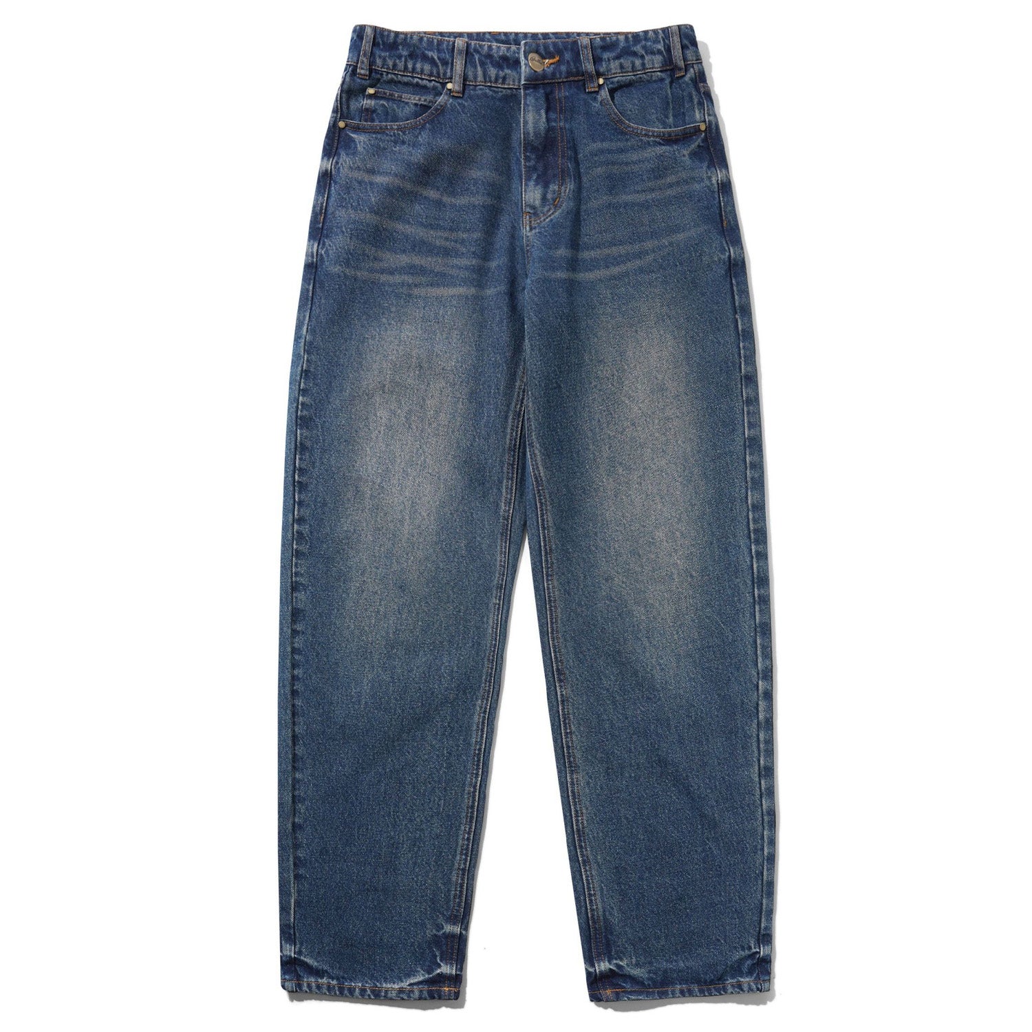 Butter Goods Straight Leg Denim Pants Vintage Indigo Wash