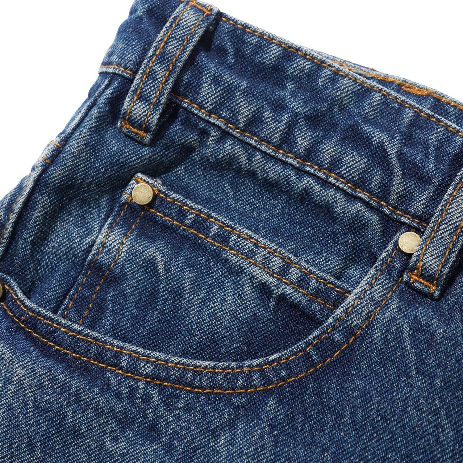 Butter Goods Straight Leg Denim Pants Vintage Indigo Wash