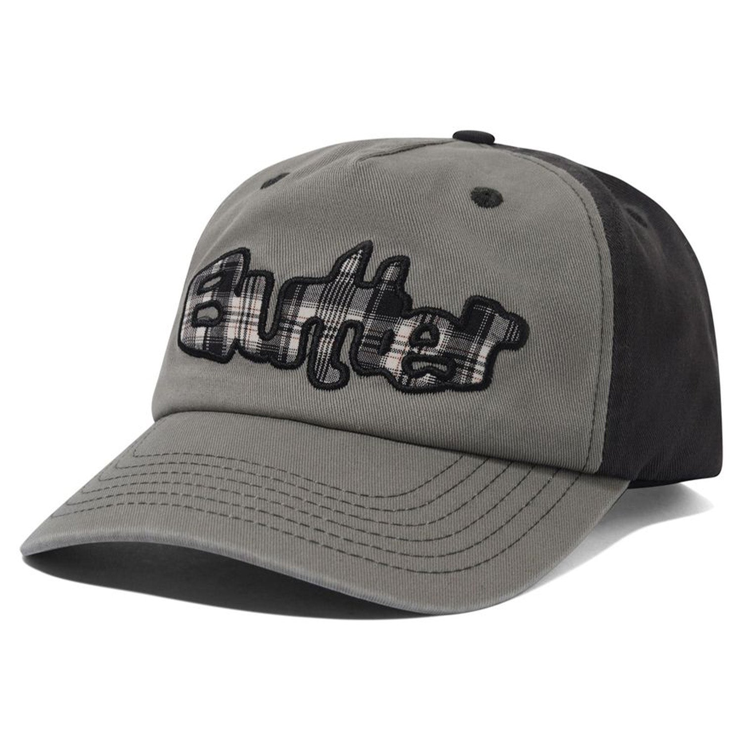 Butter Goods Stretch 6 Panel Cap Charcoal