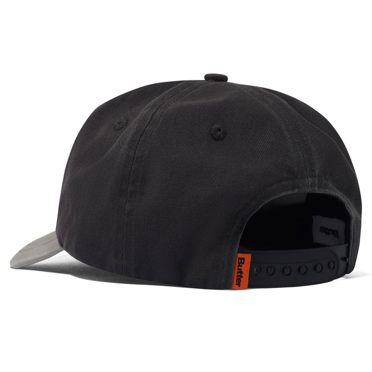 Butter Goods Stretch 6 Panel Cap Charcoal