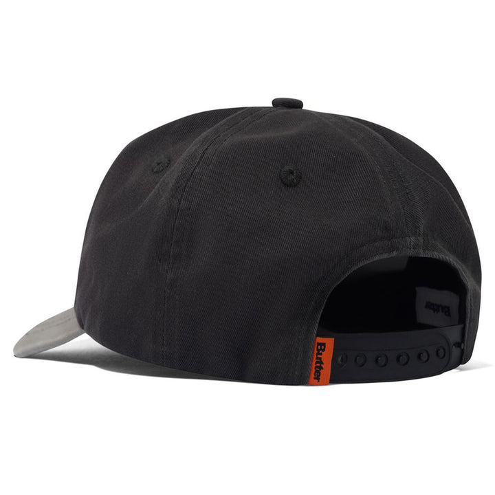 Butter Goods Stretch 6 Panel Cap Charcoal