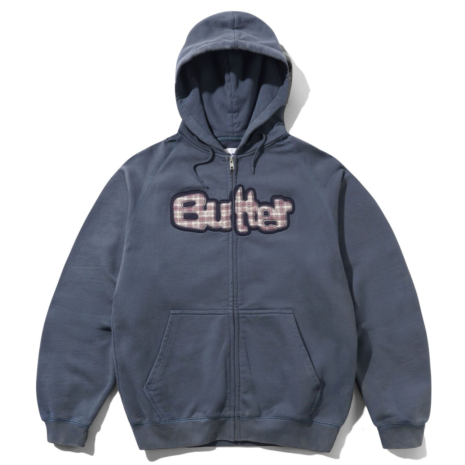 Butter Goods Stretch Zip-Thru Hood Navy