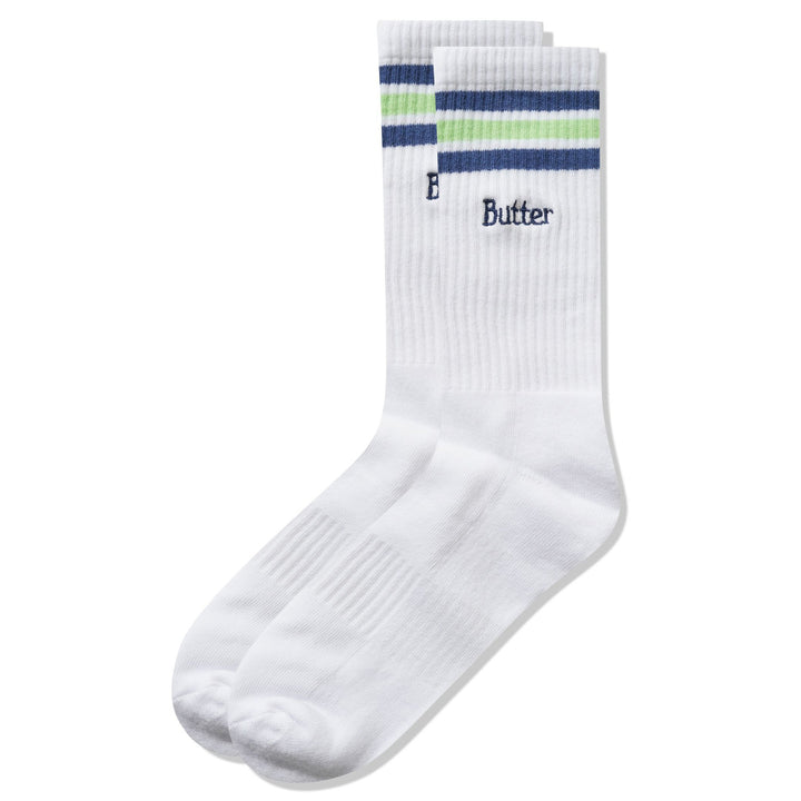 Butter Goods Stripe Socks White Q325