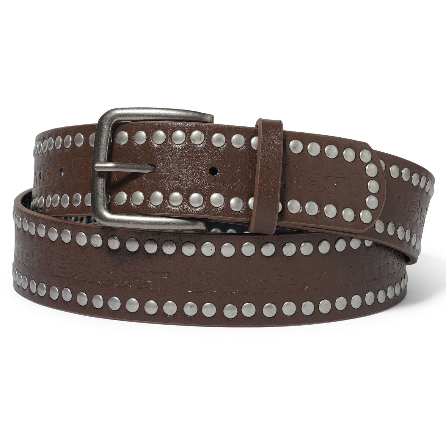 Butter Goods Studded Belt Brown