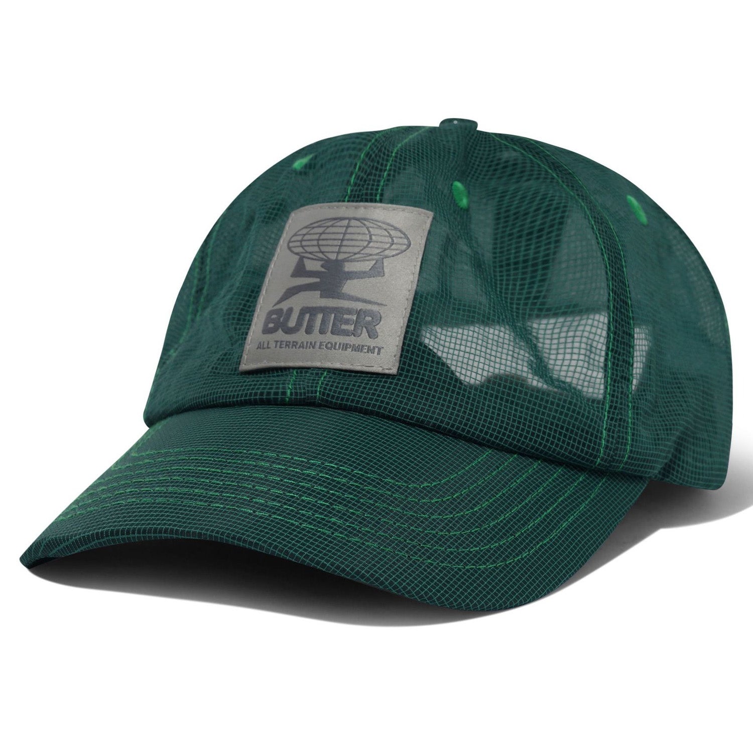Butter Goods Terrain Fine Mesh 6 Panel Cap Green